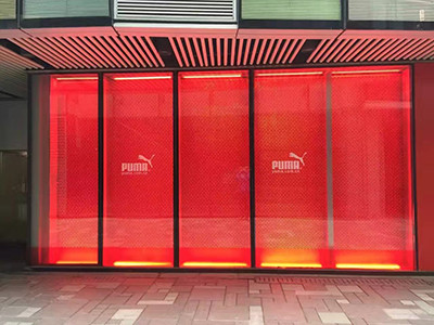 DFS环球免税商场金属布